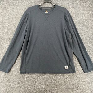 Rugged Elements Sweater Men L Blue Crew Neck Long Sleeve Casual Workwear Outdoor